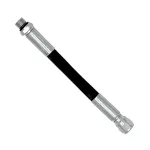 HP Hose For Pressure Gauge - 15cm/6" - Black"