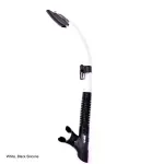 Apollo SV Dry Flex Silicone Snorkel - White / Black Silicone SN0
