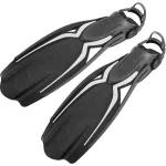 Cressi Thor EBS Fins - Open Heel - Black/Silver - XS-S