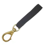 Swivel Snap Hook Size 2 with 130mm (5) Webbing Loop - Brass""