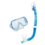 Tusa Sport Mini-Kleio Pro Dry Youth Mask Snorkel Combo Blue