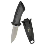 Tusa FK-14 Point Tip Titanium Diving Mini-Knife - Metallic Silve