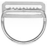 Rigid Bent D-Ring 50mm (2 inch) on Serrated Slide