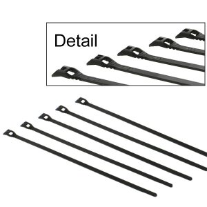 Sonar Regulator Mouthpiece Low Profile Cable Tie-Black (5pc)
