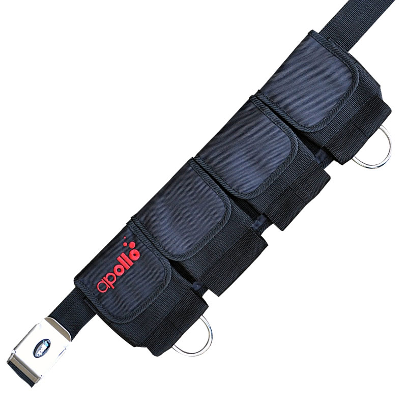 Apollo Comfo Pocket Weight Belt with S/S Buckle - XL, 7 Pockets,