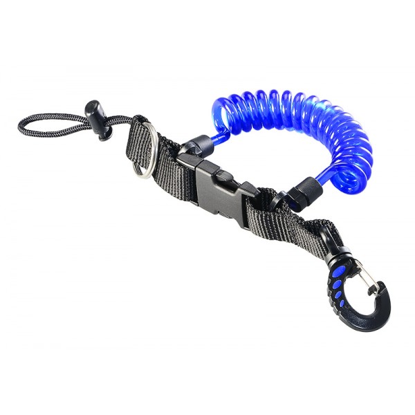 IST Proline Quick Release Coil Lanyard with Plastic Carabiner