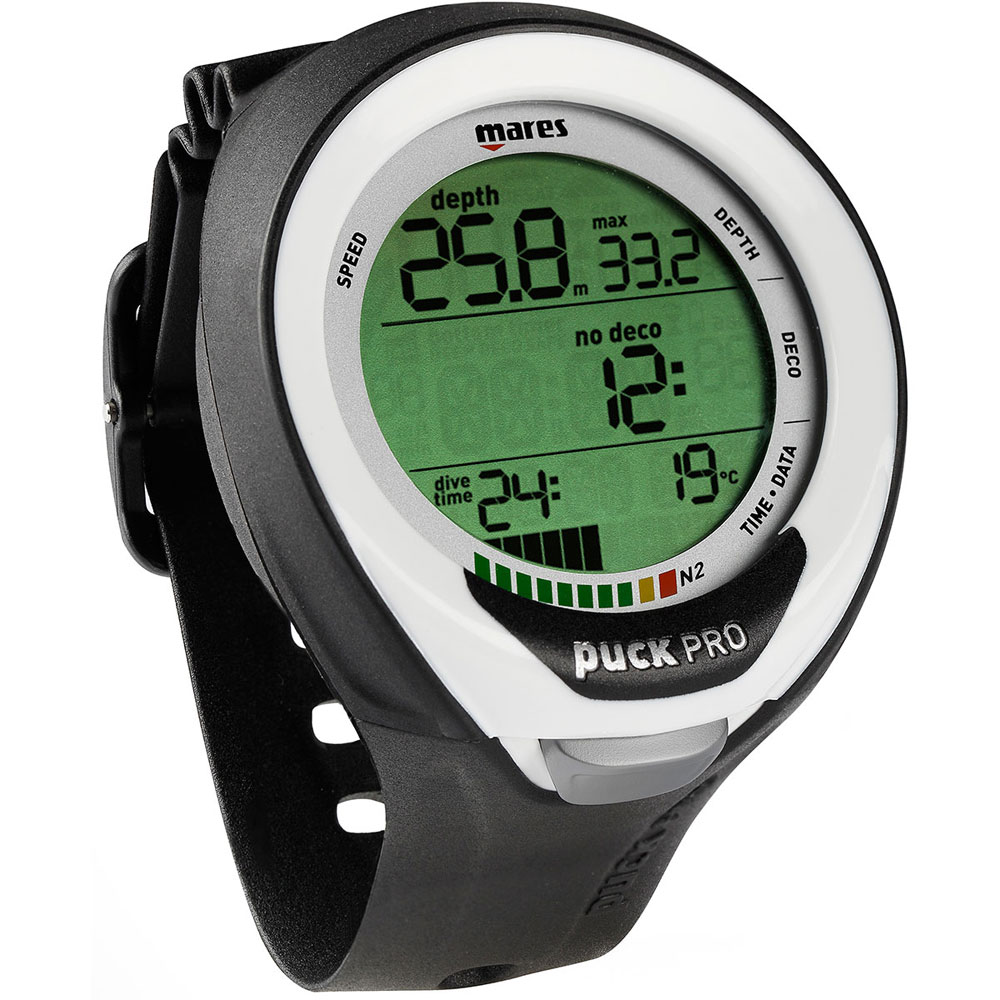 Mares Puck Pro + Nitrox Wrist Dive Computer - White