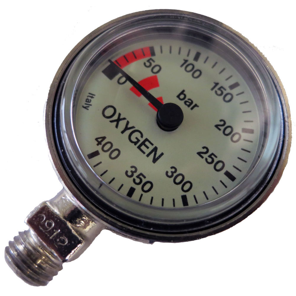 Miflex Thin-Line Brass SPG - 300 bar - Oxygen