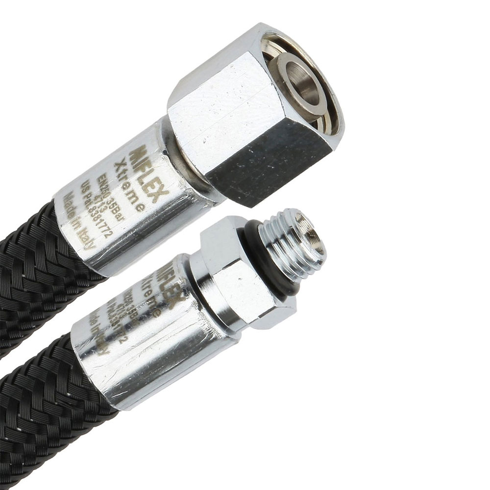 Miflex Xtreme LP Regulator Hose 20cm - 8in (Black) - 3/8in - Click Image to Close