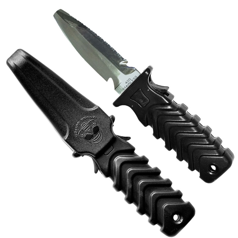Ocean Design Predator SQR 420 SS Dive Knife - Chisel Tip - Pink