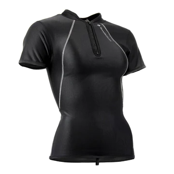 Sharkskin Chillproof Short Sleeve Zip Top | Womens | 06