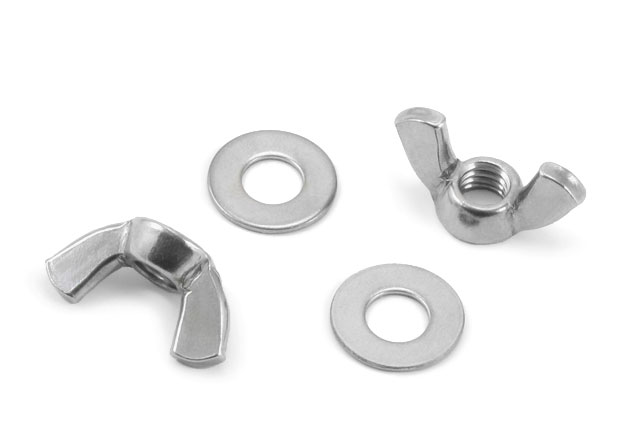 Sonar 3/8-18 Wing Nuts and Washers, Stainless Steel (2pc) - Click Image to Close