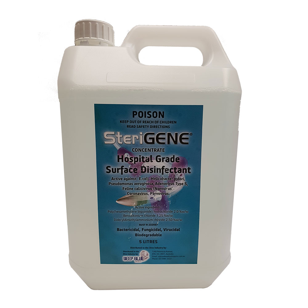 SteriGENE Clear Hospital Grade Surface Disinfectant 5 Litre