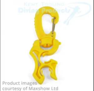Miflex Double Hose Retaining Clip (2 x LP) | Yellow