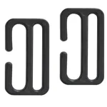 Sonar Mask Strap Retainer - Wide Black or Clear (Pair) - Clear Sonar Mask Strap Retainer - Wide Black or Clear (Pair) - Clear