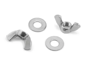 Sonar 3/8-18 Wing Nuts and Washers, Stainless Steel (2pc)