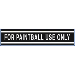 For Paintball Use Only - Large Cylinder Sticker